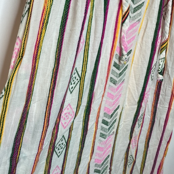 Velvet by Graham & Spencer Pink and Green Patterned long kaftan dress - XS - Picture 6 of 8